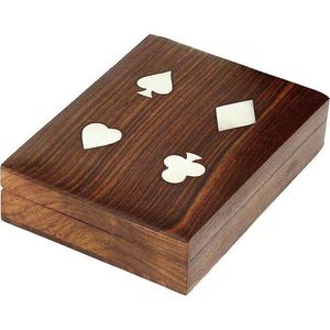 Caja de Almacenamiento de Cartas de Juego de Madera Duradera, Artesanía de Madera Hecha a Mano para Organizar y Exhibir su Colección, Fabricada por RR Enterprises - Product Image 5