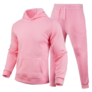 Tracksuit Blank 2 Piece Set High Quality Custom Unisex Jogger Set XL Size Hoodies <b>Sweatshirts</b> with Private Label Logo - Product Image 4