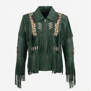 Veste d'hiver matelassée pour homme NAI-0512A, style universitaire western, avec franges, perles et détails fonctionnels, couleur personnalisable - Product Image 1