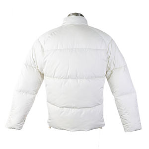 New European Custom Classic <b>white</b> Adjustable Waist Bubble Padded Puffer Coat <b>Mens</b> <b>Men</b> Puffer <b>Jacket</b> For <b>Men</b> - Product Image 3
