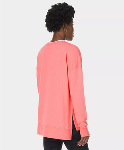 Sweat-shirt à col rond surdimensionné en molleton avec logo personnalisé, broderie de haute qualité, sweat-shirt graphique pour femmes, streetwear pour femmes - Product Image 3