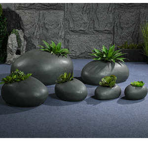 Horti Club Pots de fleurs modernes, décorations de jardin, pots de plantes d'intérieur et d'extérieur, grand vase, pot de plantes en fibre de verre, jardinière écologique - Product Image 5