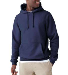 เสื้อฮู้ดสีน้ำเงินกรมท่าสำหรับผู้ชาย ทรงปกติ ผ้าฝ้ายเฟรนช์เทอร์รี่ สวมใส่สบาย มีกระเป๋าหน้า เหมาะสำหรับใส่ในฤดูใบไม้ร่วง - Product Image 6