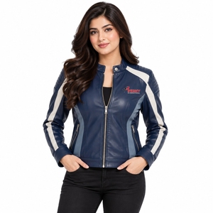 Chaqueta de Cuero para Mujer, Moderna, Duradera, Cómoda y Elegante, con un Diseño Refinado y a la Moda - Product Image 1