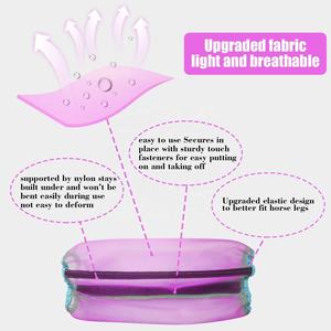 รองเท้าบูทสำหรับม้าชุดป้องกันขาม้าทำจากพลาสติกตาข่ายระบายอากาศได้ - Product Image 5