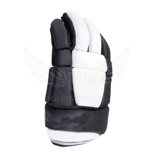 Premium Protection High Quality Leather Ice Hockey Gloves Full Finger UV Protection Lace-Up Closure Adjustable <b>Wrist</b> <b>Strap</b> - Product Image 3