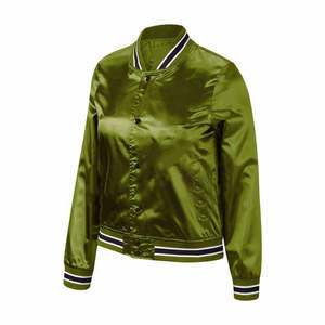 Veste en satin de soie pour femme, dernier design, séchage rapide, respirante, matelassée, nouvelle mode décontractée, service OEM, vente en gros - Product Image 1