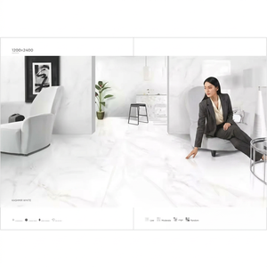 Dalles en porcelaine pleine masse Kashmir White 1200x2400mm pour revêtements de sol et murs intérieurs de luxe - Product Image 2