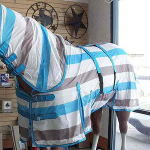 Vente en gros au meilleur prix, couvertures pour chevaux toutes saisons, décoration personnalisée, toile imperméable, respirante, séchage rapide, rembourrage en coton - Product Image 3