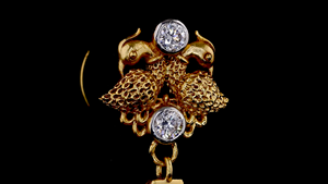 Pendientes de Novia con Diamante Brillante Redondo Cultivado en Laboratorio | Joyería de Boda Antigua - Product Image 4