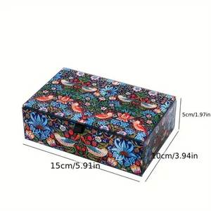 Luxurious Printed Wooden Jewelry <b>Box</b> Handmade Modern Custom Shelf <b>Box</b> Jewelry Organizer for Trendy Gifting <b>Vanity</b> & Home Decor - Product Image 3