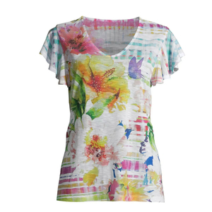 Camisetas de Verano para Mujer, Casuales, con Logotipo Personalizable por Sublimación, 100% Poliéster, de Alta Calidad, Secado Rápido y Transpirables - Product Image 4
