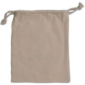 Bolsa de Tela de Algodón Muselina Orgánica Ecológica Personalizada, Bolsa Pequeña Blanca de Calicó con Cordón y Logotipo Impreso - Product Image 4