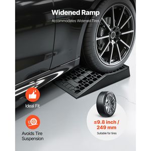 2 Rampe Portatili a Basso Profilo per Auto, Capacità 20000 Libbre, Altezza di Sollevamento 2.6 Piedi, per BMW e Manutenzione Garage Domestico - Product Image 4
