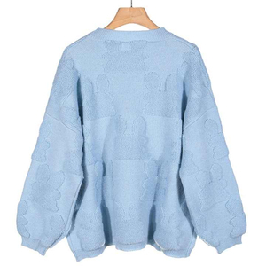 เสื้อสเวตเตอร์ขนแพะโมแฮร์สไตล์ใหม่ ราคาโรงงาน สำหรับผู้หญิง ผลิตโดยผู้เชี่ยวชาญ เสื้อกันหนาวแขนยาวสำหรับสุภาพสตรี น้ำหนักเบา - Product Image 3