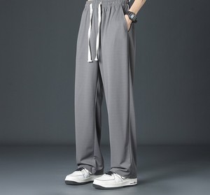 Pantalon long décontracté pour homme, coupe droite ample, séchage rapide, broderie personnalisée du logo, prix usine Chine, collection printemps-été, fin et léger. - Product Image 5