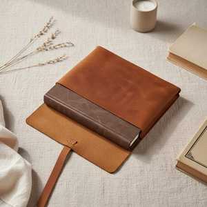 Leather <b>Document</b> <b>Folder</b> with Card Slots Multi Functional Leather Folio Case Corporate Identity Gifts LBC-0049 - Product Image 3