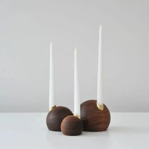 Stylish Wooden <b>Candle</b> Holder Decorative Table Accessory For Modern Homes Restaurants And Wedding Celebrations - Product Image 1
