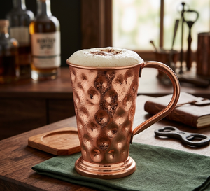 Vaso Moderno para Moscow Mule de Cobre Martillado, Tapa Hermética, Aislamiento al Vacío Elegante, Apto para Alimentos, Regalo para Fiestas de Cócteles - Product Image 3
