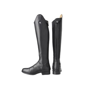 รองเท้าบูทซิปยาวสำหรับผู้ชาย ขี่ม้า หนังแท้ รองเท้าบูทสูงถึงเข่า/รองเท้าขี่ม้า มีโลโก้ - Product Image 4