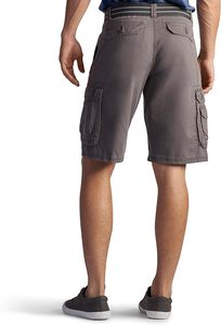 Shorts en jean cargo gris pour homme, taille mi-haute avec poches, décontracté, pour l'été, en tissu tissé respirant - Product Image 3