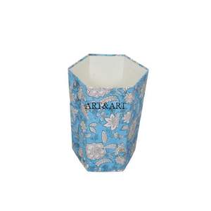 Méthodes créatives de réutilisation des boîtes en carton pour la fabrication de poubelles à imprimé floral artisanal, tissu 100% coton de haute qualité, logo personnalisé - Product Image 2