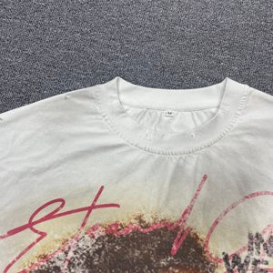 เสื้อยืดคอตตอนเจอร์ซีย์ DTG พิมพ์โลโก้ตามสั่ง 100% ผ้าคอตตอนหนา 300 กรัม สไตล์สตรีทแวร์ทรงโอเวอร์ไซส์ ใส่สบาย คุณภาพสูงสำหรับผู้ชาย - Product Image 2