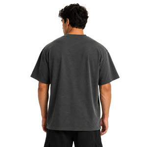 Camisetas de Hombre al por Mayor, 100% Algodón, Personalizadas, Cuello Redondo, Hombros Caídos, Estilo Oversize, con Impresión de Logotipo Personalizado, Proveedor de EE. UU. - Product Image 5