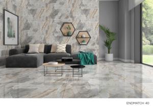 Carreaux de porcelaine polis et émaillés 600x1200mm (60x120cm, 24x48 pouces) blancs brillants de luxe pour sols et murs, idéaux pour les espaces intérieurs modernes - Product Image 5