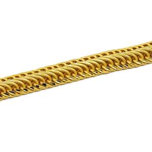 Pulseras de Cadena de Serpiente con Baño de Oro Micro de 14K, 18K, 24K al por Mayor, Joyería de Moda para Hombre, Pulsera de Eslabones de Latón con Micro Oro - Product Image 6