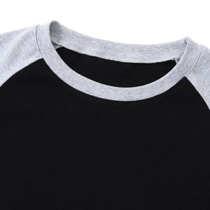 T-shirt en coton et élasthanne 240 GSM pour femme, manches raglan, col rond, coupe courte, décontracté, été, pour adultes et enfants, toutes tailles - Product Image 3