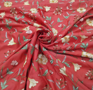 Tela de Lujo con Bordado Malty, Malla de Poliéster Transpirable con Patrón Floral para Vestidos de Novia y Fiesta - Product Image 5