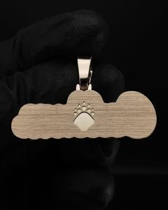 Colgante Unisex de Plata de Ley Bañado en Oro de 18K con Moissanita de Corte Brillante y Engaste de Garra, Estilo Hip Hop, para Uso Diario - Product Image 6