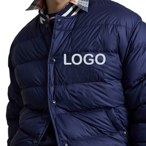 Blouson matelassé premium pour homme, style universitaire, coupe bomber, personnalisable OEM, luxe, athleisure, streetwear, doublure en coton, coupe-vent - Product Image 5