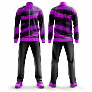 Conjunto Deportivo de Poliéster Premium Personalizado para Equipos, Traje de Entrenamiento Deportivo con Chaqueta y Pantalones con Marca Personalizada, Venta al Por Mayor - Product Image 4