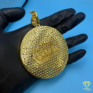 Custom Iced Out "BANDNFULLHOOD" Pendant Hip Hop <b>Gavel</b> Medallion VVS Lab Grown Diamond in 925 Sterling Silver Charm - Product Image 6
