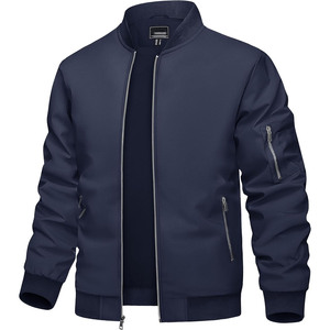 Blouson bomber camouflage pour homme, fermeture éclair, coupe-vent, vêtement d'extérieur décontracté, coupe régulière, col rabattable, automne - Product Image 5