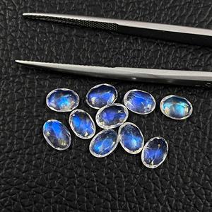 Produits de foulage 2025 pierre de lune arc-en-ciel naturelle à facettes ovales pierres précieuses calibrées en vrac du fabricant indien à l'approvisionnement en vrac - Product Image 4