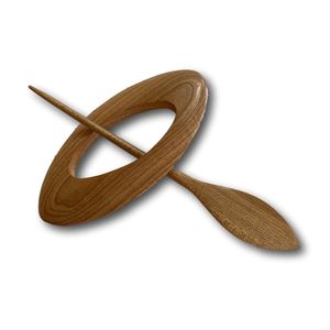Épingle à cheveux classique en bois léger, faite à la main, durable, en bambou et en bois, bâtonnet à cheveux artisanal - Product Image 2