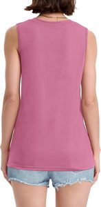Camiseta sin mangas para mujer, ligera, de algodón y spandex, material transpirable, corte ajustado, para uso diario, ropa de moda, proveedor mayorista - Product Image 5