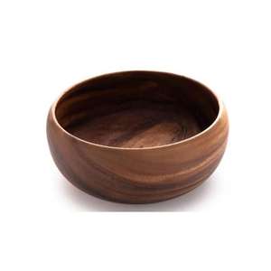 Bol à fruits en bois d'acacia de haute qualité, artisanal, poli, décor ivoire, style plume naturelle, pour la maison - Product Image 2