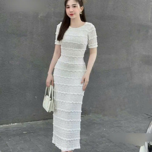 ชุดเดรสผู้หญิงทรงสวยแบบเจ้าหญิง  กระชับรูปร่าง  ผ้าชีฟอง  แบบไม่มีสาย  ลำลอง  ซักได้  ราคาโรงงาน  รับสั่งทำ - Product Image 3
