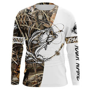 Superventas nuevo diseño hombres sublimación pesca Jersey cómodo hombres sublimación pesca Jersey - Product Image 1
