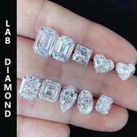 IGI Sertifikalı Laboratuvarda Yetiştirilmiş Elmaslar D Renk VVS VS 3EX Yuvarlak Brilyant Kesim Gevşek Elmaslar 1.0ct - 1.5ct