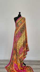 Premium Mirror Design <b>Shawls</b> <b>Traditional</b> <b>Scarves</b> <b>Shawls</b> & Hijab Stylish Handmade Embellished Wrap for Women Festive Clothing - Product Image 3