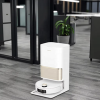 Robot Vacuum Cleaner Pembersih Otomatis Dreame L50 Pro Ultra Wet/Dry Station Bertenaga Baterai Dukungan Bahasa Jerman untuk Penggunaan Rumah Tangga