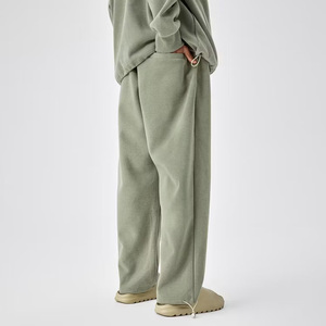 Pantalon de jogging cargo oversize pour homme, multipoches, en molleton, style streetwear, en coton, avec logo personnalisé - Product Image 6