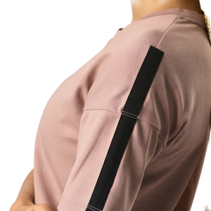 T-shirt court pour femme, anti-transpiration, manches courtes, col rond, tissu doux, idéal pour le fitness et l'entraînement, prix bas - Product Image 5