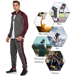 Ensemble de jogging décontracté en molleton de coton pour homme avec logo personnalisé, idéal pour l'entraînement sportif et la gym – Vente en gros fabricant - Product Image 2