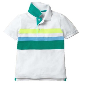 T-shirt de golf piqué pour homme à manches courtes, coupe classique, tricoté, écologique, motif uni ou rayé, personnalisable, haute qualité - Product Image 1